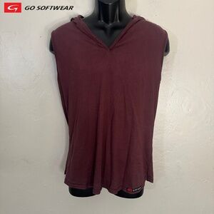 Go Softwear Sleeveless Hoodie Medium Gently worn 100% cotton 20" armpits